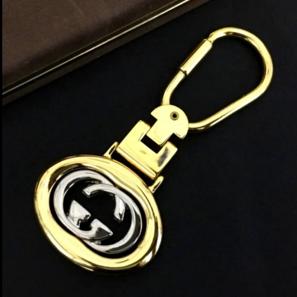 VINTAGE GUCCI INTERLOCKING G KEY RING CHARM - Picture 13 of 14